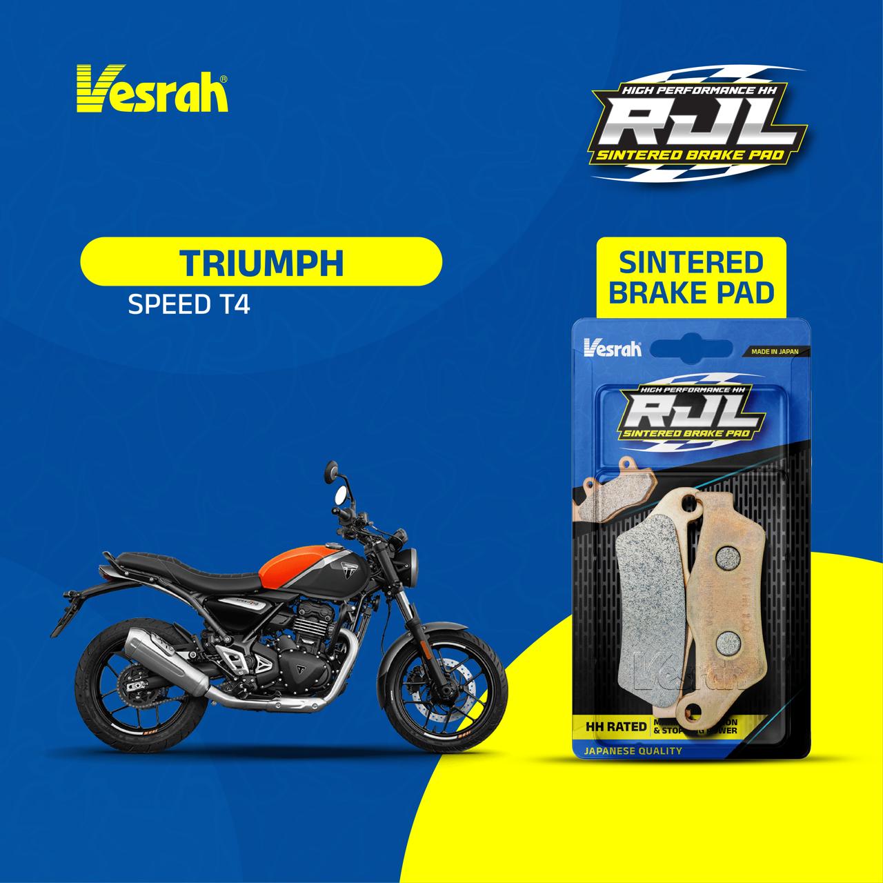 Triumph Speed T4 Vesrah RJL Sintered Brake Pad