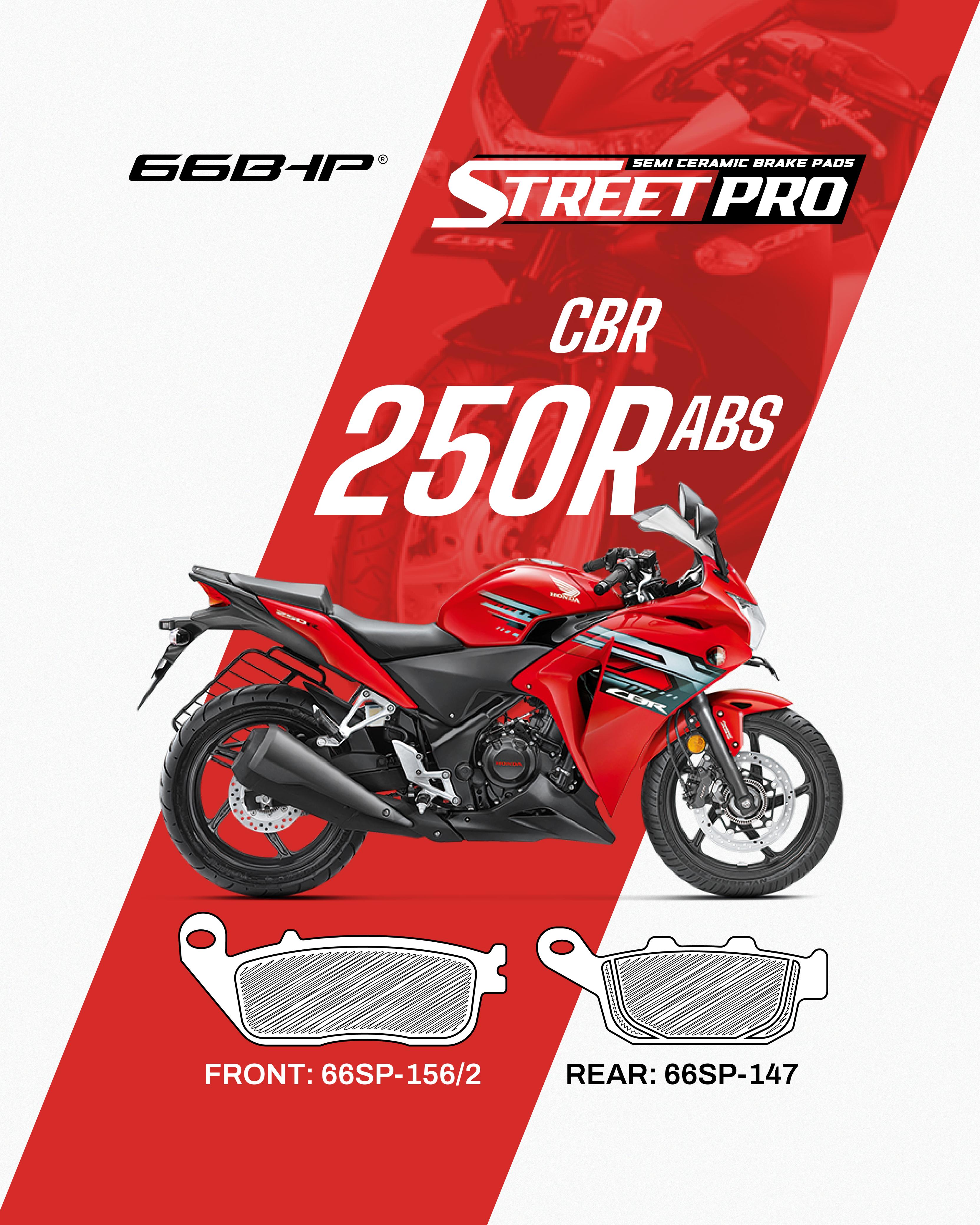 Honda CBR 250R (ABS) Street Pro Semi Ceramic Brake Pads