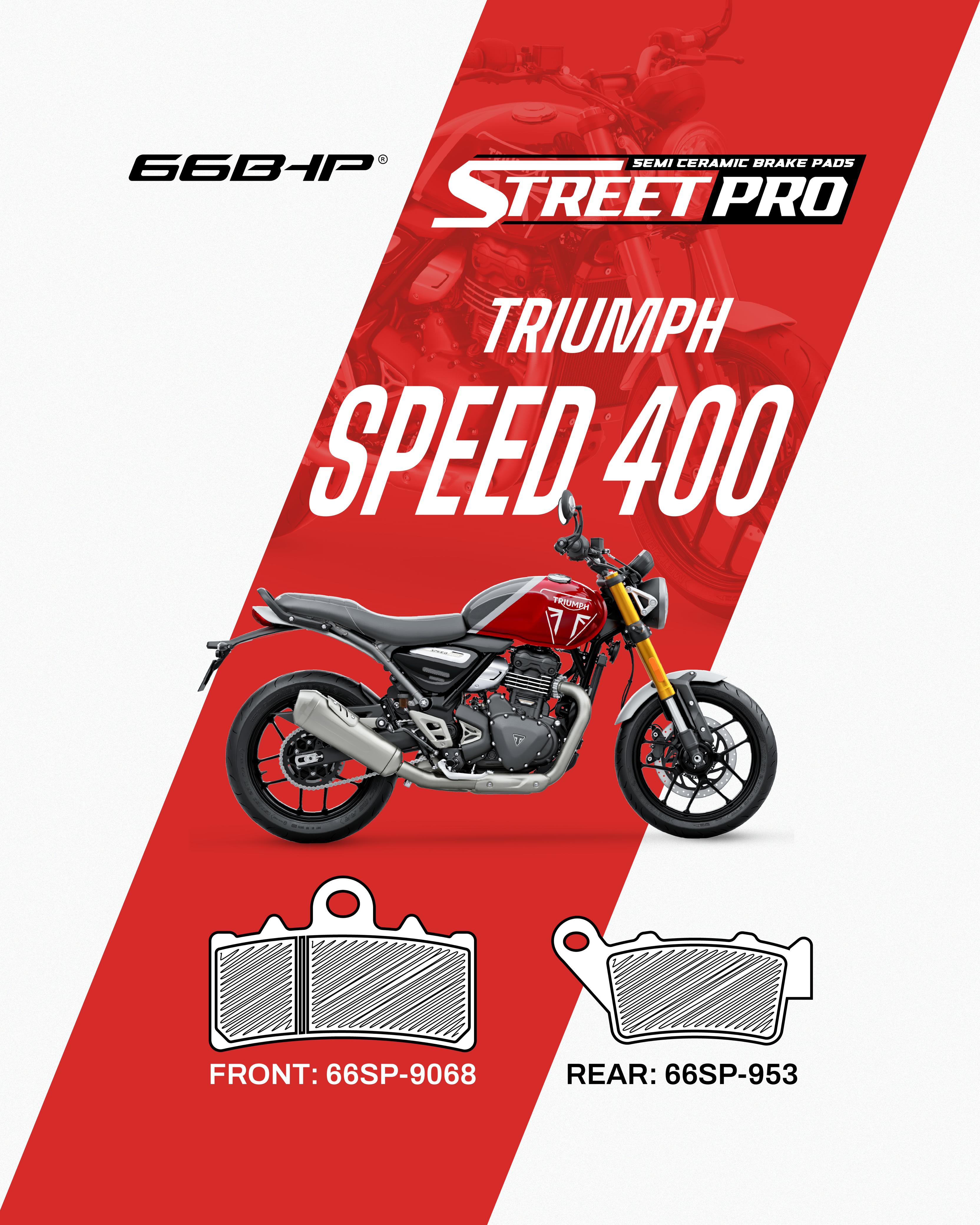 Triumph 400 Street Pro Semi Ceramic Brake Pads