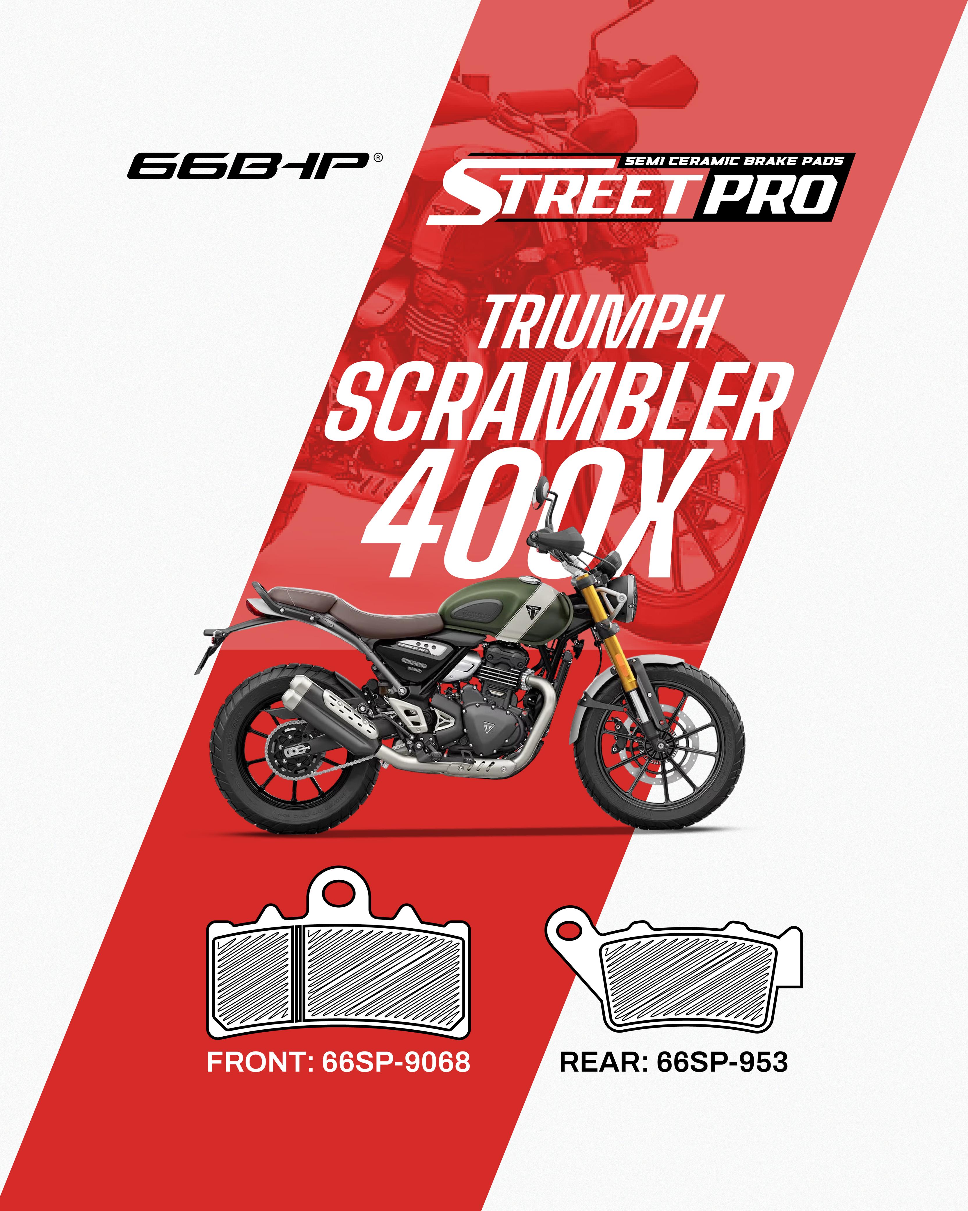 Triumph Scrambler 400 Street Pro Semi Ceramic Brake Pads