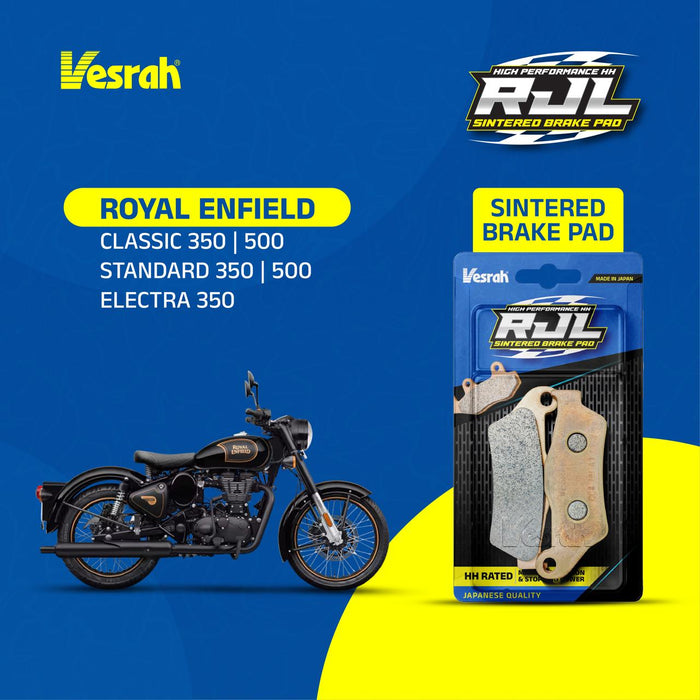 Royal Enfield Classic 350/500, Standard 350/500 & Electra 350 vesrah RJL Sintered Brake Pad