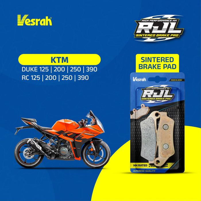KTM Duke & RC 125 / 200 / 250 / 390 Vesrah RJL Sintered Brake Pad