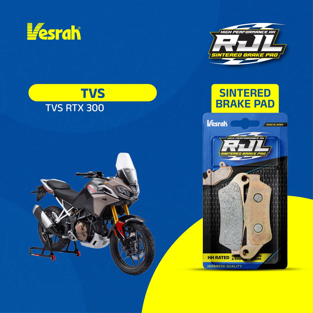 TVS Apache RTX 300 Vesrah RJL sintered brake pads