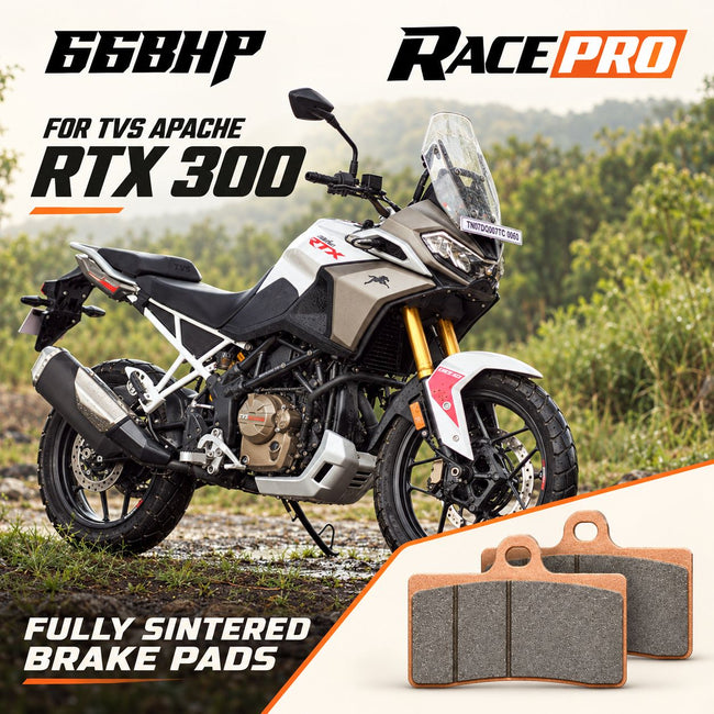 TVS Apache RTX 300 66 BHP Race pro sintered Brake pads