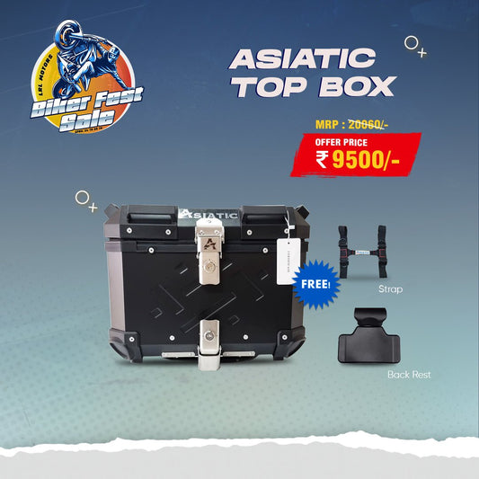 Asiatic 45Liter Motorcycle Top Box - LRL Motors