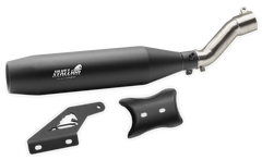 Triumph Speed 400, T4, scrambler 400X, and Scrambler 400XC Silver Stallion Performance Exhaust (Blaze)