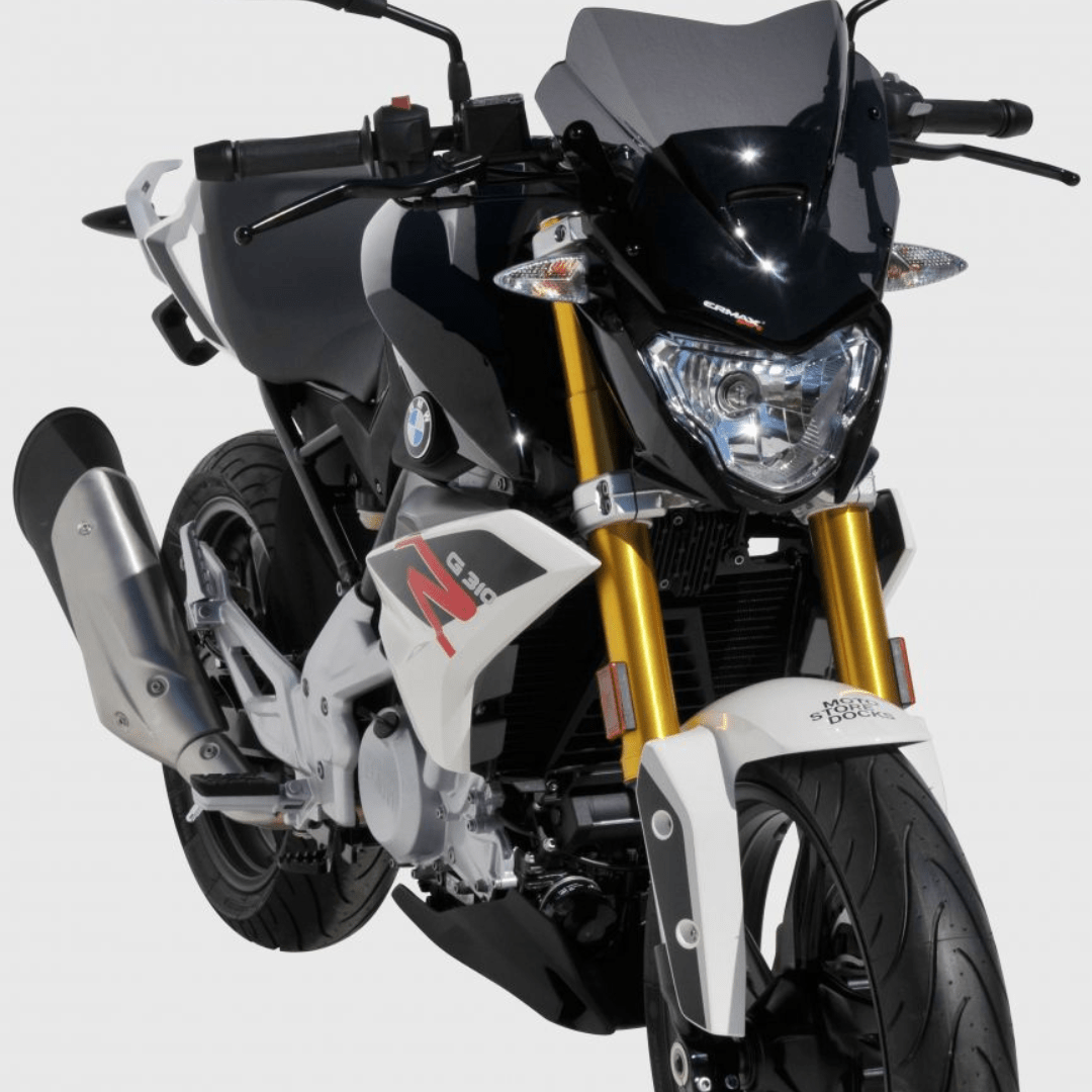 thumbnail image 2 of Ermax 31cm Sport Screen Windshield Deflector For Honda CB650F (2017-2018) - Black, High Impact Acrylic 2 of 5