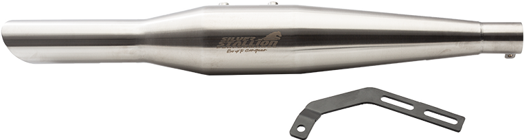 Royal Enfield Classic 350/500 / Thunderbird 350 / Bullet (UCE) Silver Stallion Performance Exhaust (STURDY+)