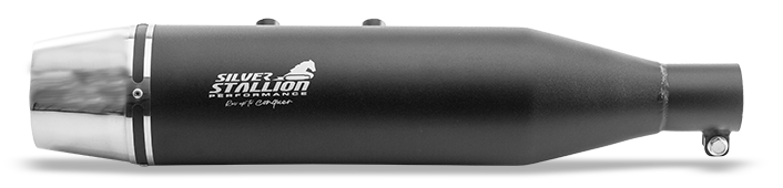 Royal Enfield Hunter 350 Silver Stallion Performance Exhaust ( Shorty )