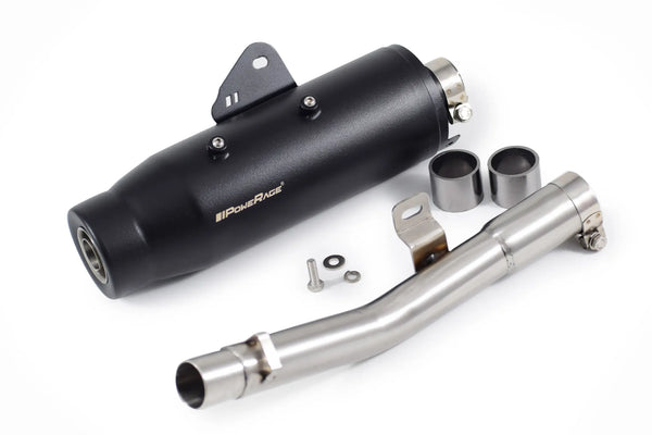 Powerage Slip-On Exhaust for Royal Enfield Bear 650 (OE Type) with De-Cat Pipe