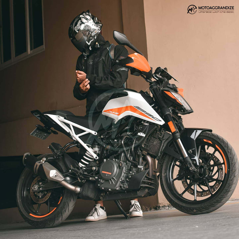 KTM Duke | RC 125/ 200/ 250/ 390 MOTOAGGRANDIZE Radiator Guard | Cover | Protector Version 2