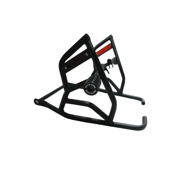 Royal Enfield Himalayan 411 - Moto Care Dual Slider Crash Guard Type 2 with Plate - LRL Motors