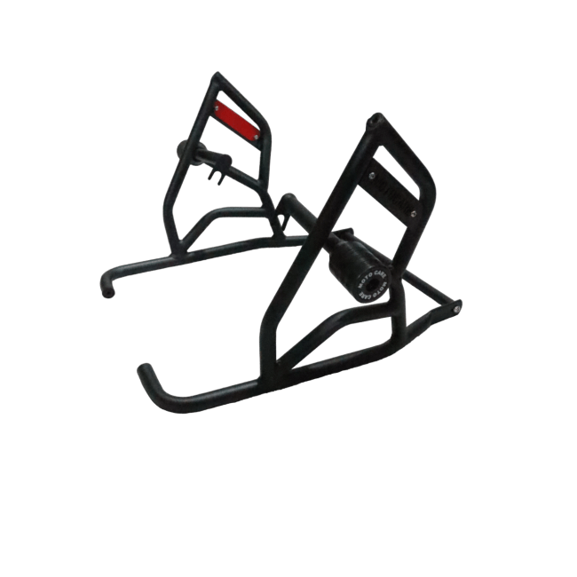 Royal Enfield Himalayan 411 - Moto Care Dual Slider Crash Guard Type 2 with Plate - LRL Motors