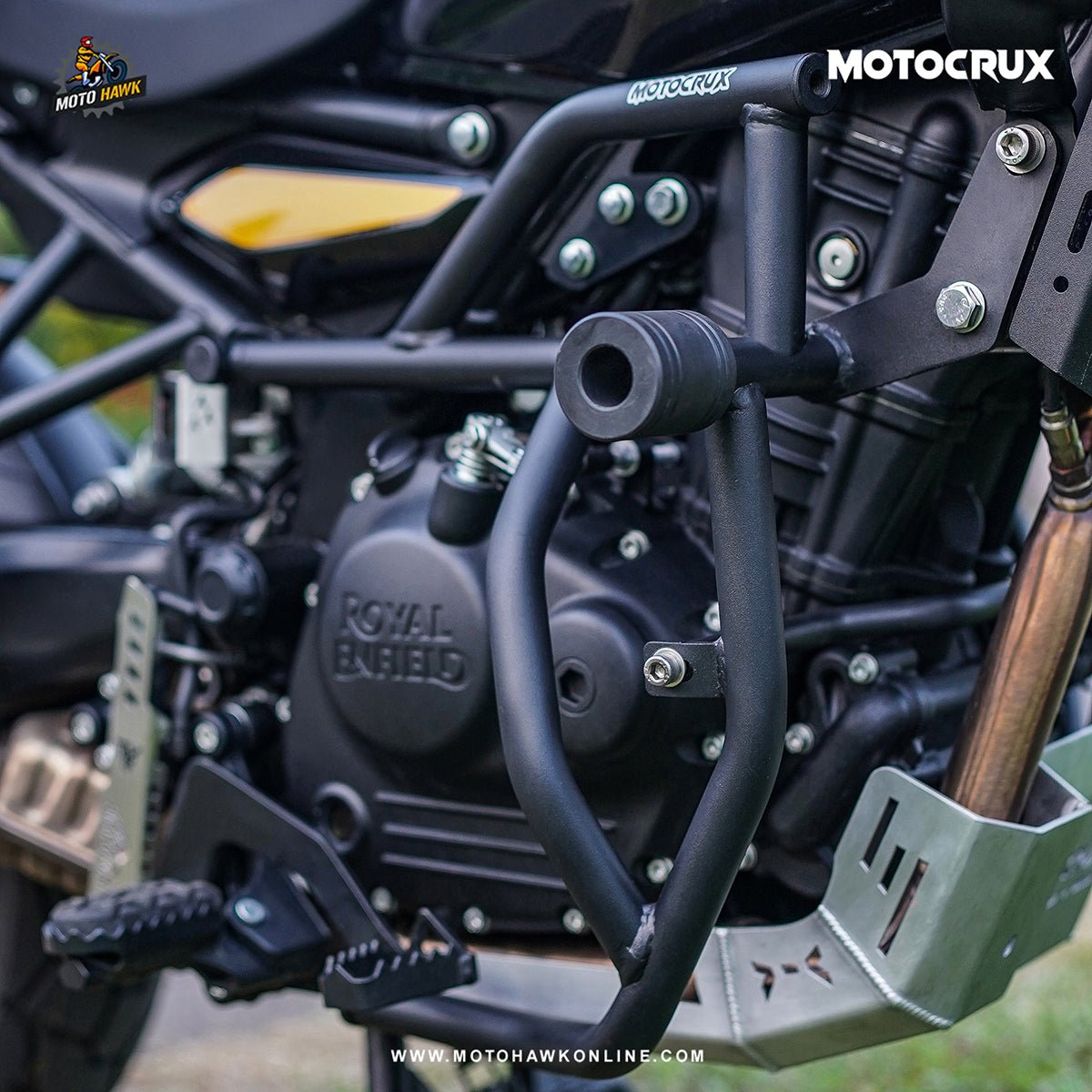 Royal Enfield Himalayan 450 - MOTOCRUX G.O.A.T Crash Guard with Slider - LRL Motors