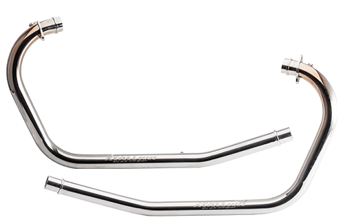 Royal Enfield Super Meteor 650 Silver Stallion Performance Big Bore Free Flow Bend Pipes