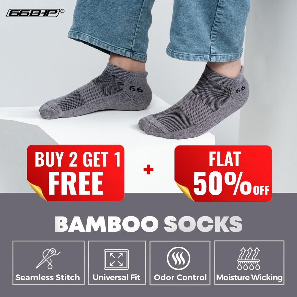 66Bhp Bamboo Socks (Men & Women) – Buy 2, Get 1 Free ( Combo Pack )