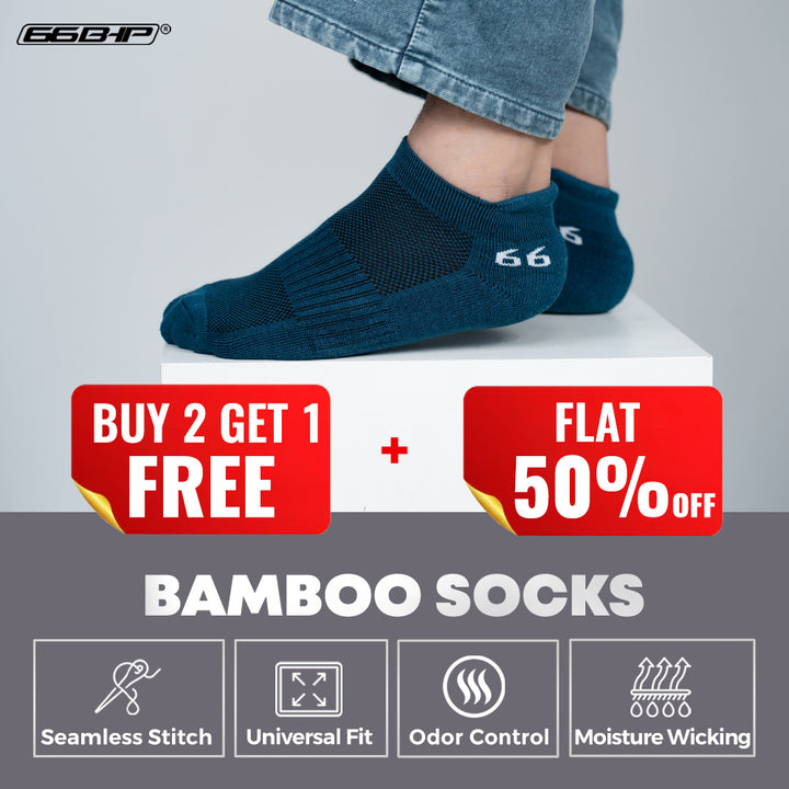 66Bhp Bamboo Socks (Men & Women) – Buy 2, Get 1 Free ( Combo Pack