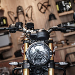 Triumph SPEED 400 - MOTO CRUX Light Lock Headlight Grill Set - LRL Motors