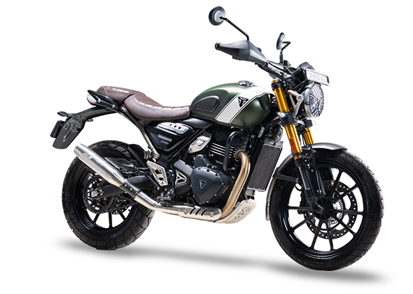 Triumph Speed 400, Scrambler 400X, and T4 Full System Silver Stallion Performance Exhaust (Blaze)