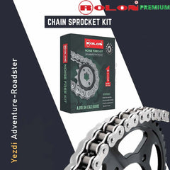 Yezdi Adventure / Roadster Rolon Chain Sprocket Normal Kit - LRL Motors