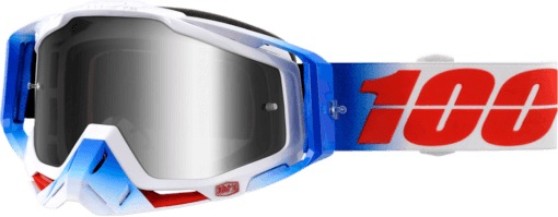 100% Racecraft Fourth Goggles w/Mirror Silver Lens - LRL Motors