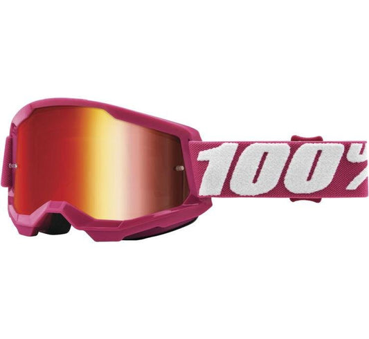 100% Strata 2 Goggles Fletcher with Red Mirror Lens - LRL Motors
