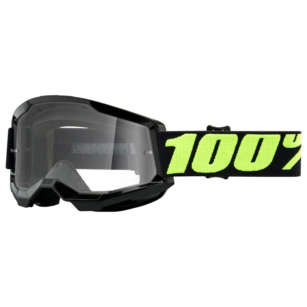 100% Strata 2 Goggles, Upsol with Clear Lens - LRL Motors
