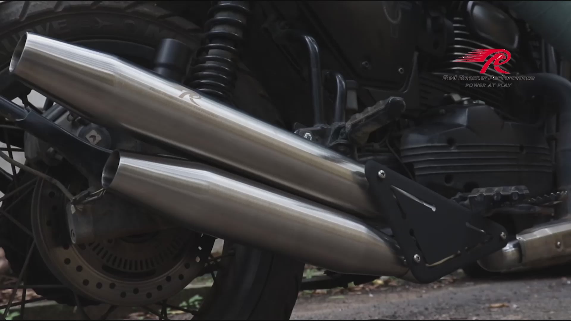 Yezdi Scrambler Celesta scram Red Rooster Performance Exhaust