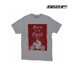 66BHP - Biker T-Shirt Grey for Men - LRL Motors