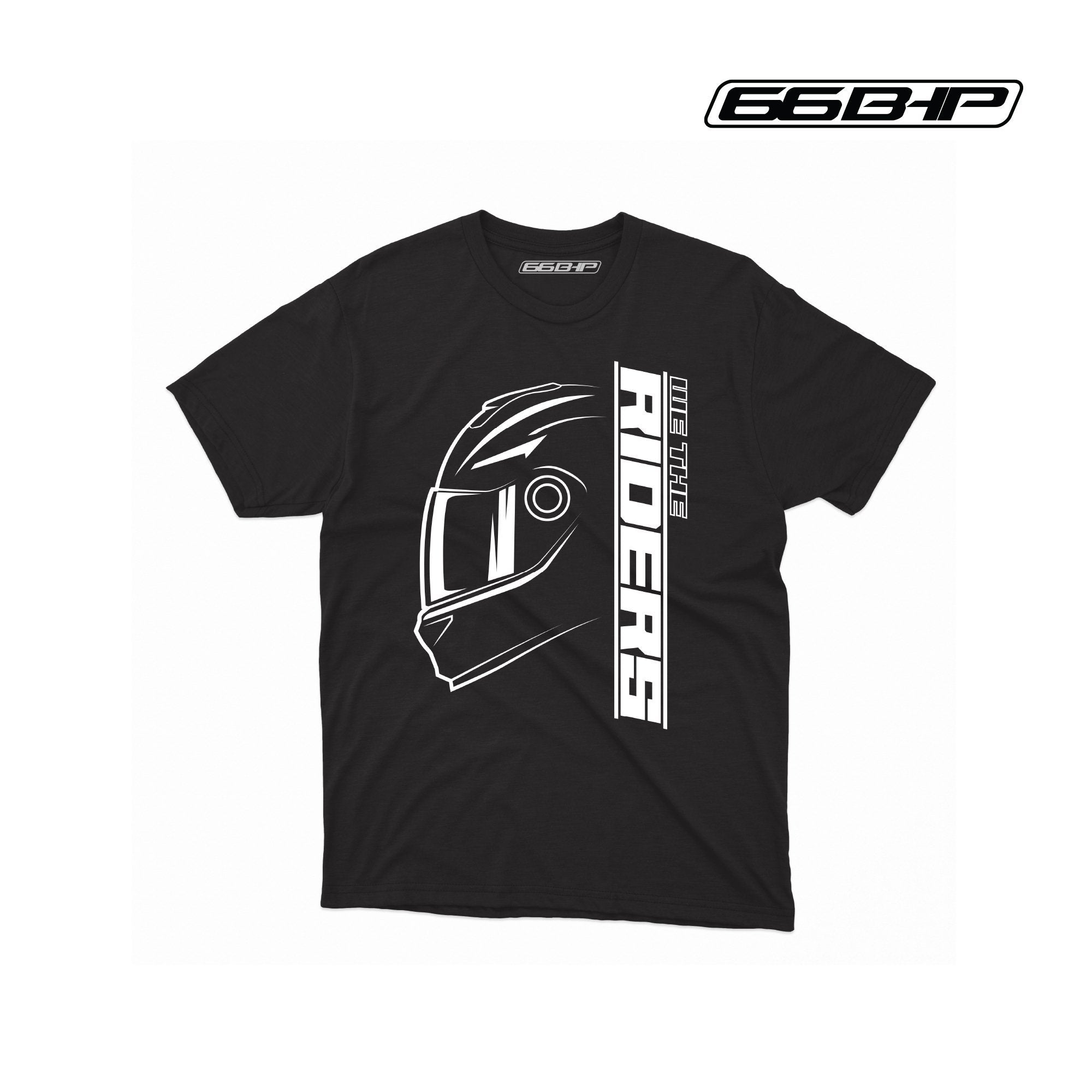 66BHP - Riders T-Shirt Black for Men - LRL Motors