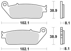 720CM55 - Sintered Pads - Braking Brakes - LRL Motors
