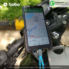 Bobo  BM1 Bike Phone Holder (with fast USB 3.0 charger) Motorcycle Mobile Mount