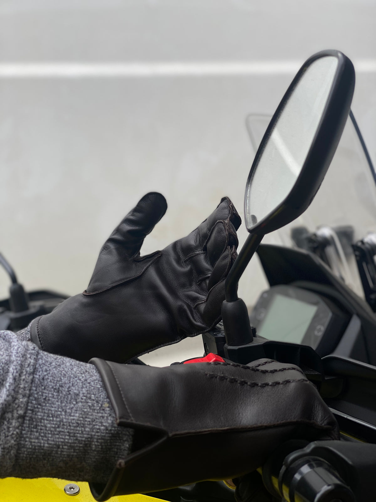 Premium Goat leather biker glove