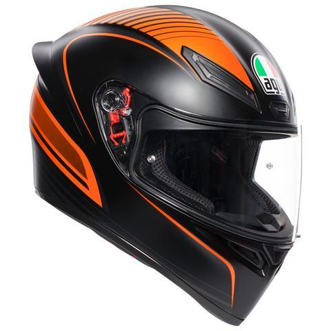 AGV K1 Warmup Matt Black Orange Helmet - LRL Motors