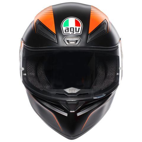 AGV K1 Warmup Matt Black Orange Helmet – LRL Motors