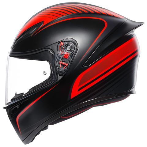 AGV K1 Warmup Matt Black Red Helmet - LRL Motors