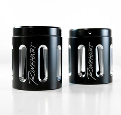 All Touring Models Milwaukee Eight - 4" Slip-On Mufflers Chrome With Black End Caps Merge - LRL Motors