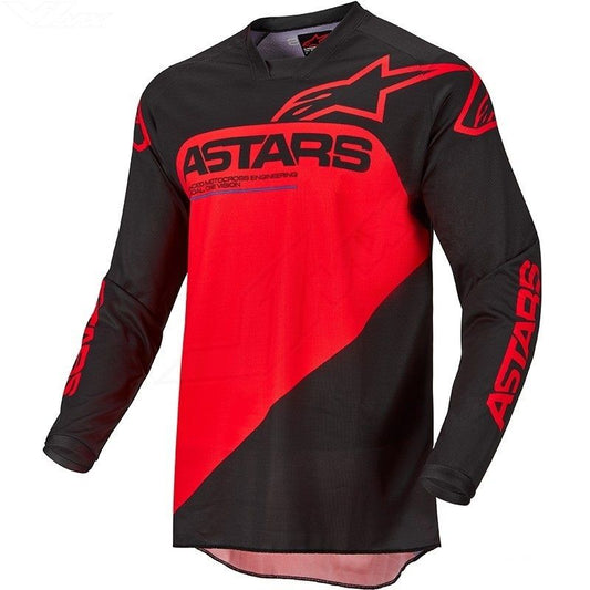 Alpinestar Racer Supermatic Jersey Black Bright Red - LRL Motors