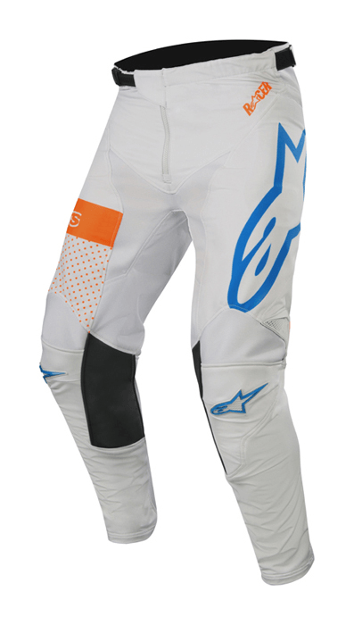 Alpinestar Racer tech Atomic Mx Pant Cool Grey Mid Blue Orange Fluro - LRL Motors