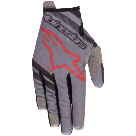 Alpinestar Radar Mx Glove Grey Black Burgundy - LRL Motors