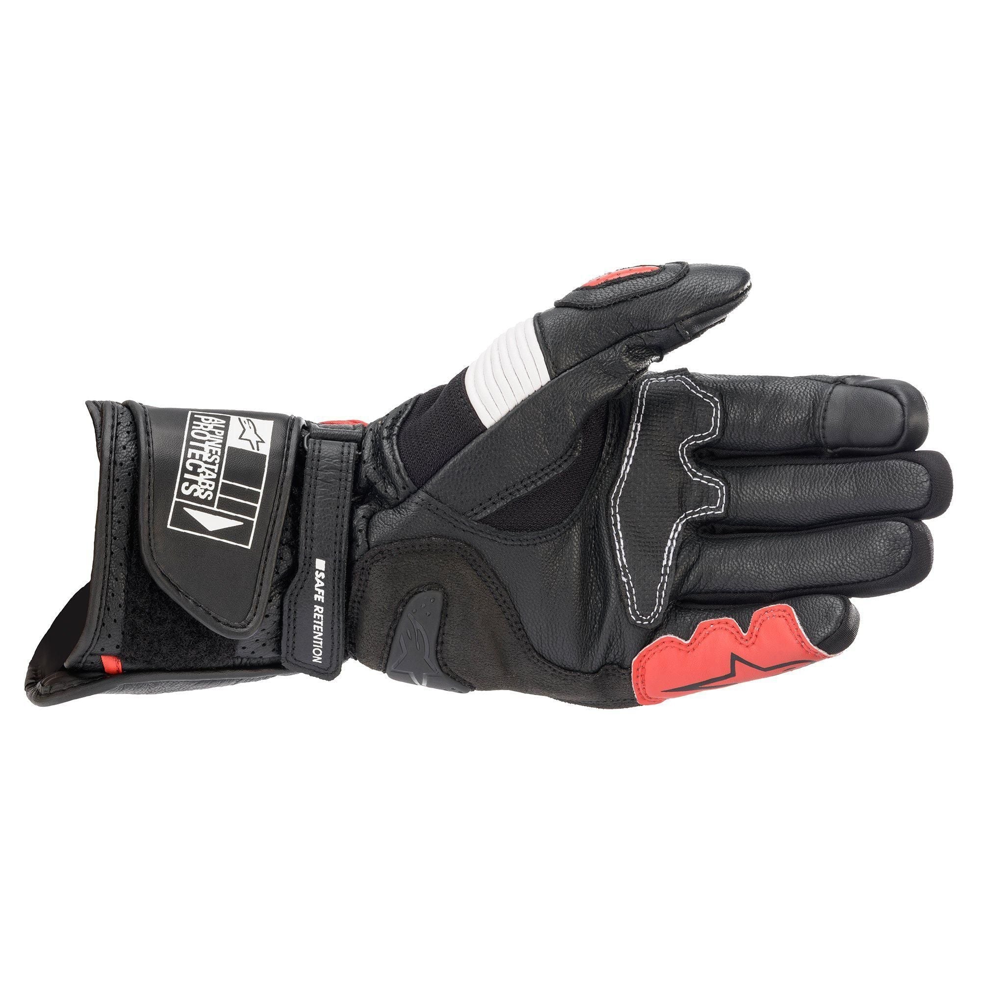 ALPINESTARS SP 2 V3 GLOVE BLACK WHITE BRIGHT RED - LRL Motors