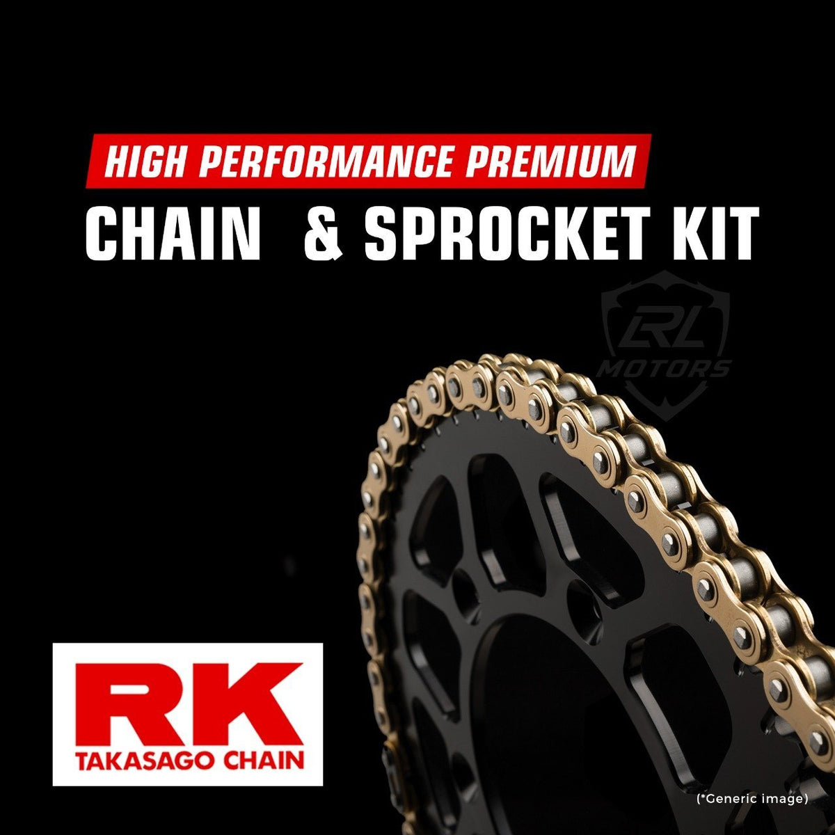Aprila RF FACTORY Chain Sprocket Kit- RK Japan - LRL Motors