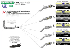 Arrow Exhaust for Kawasaki Z 900 2021-Up - LRL Motors