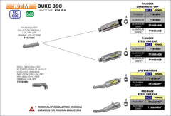 Arrow Exhaust for KTM DUKE 390 2017- - LRL Motors