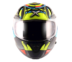 AXOR HELMET - Apex Vivid Black Neon Yellow Helmet - LRL Motors