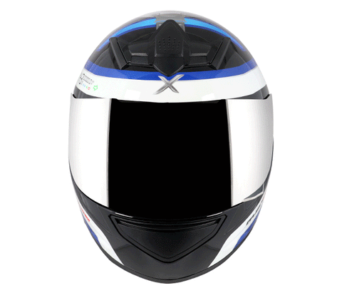 AXOR Helmet - RAGE PULSE BLACK BLUE HELMET - LRL Motors