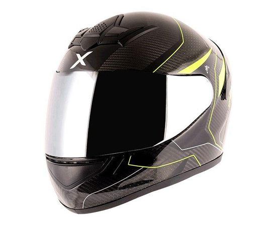 AXOR RAGE CARBON WARFARE HELMET ( NEON YELLOW ) - LRL Motors