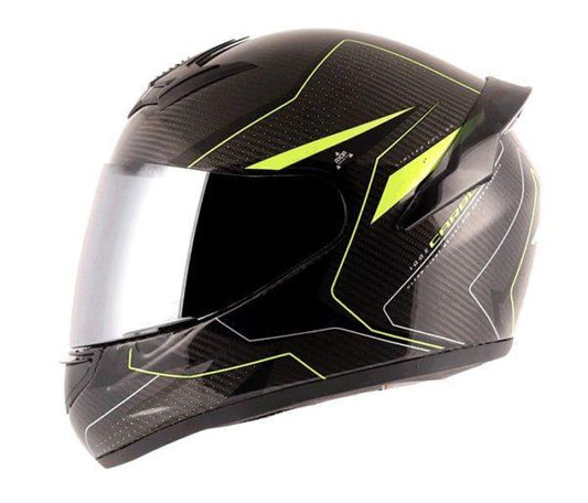 AXOR RAGE CARBON WARFARE HELMET ( NEON YELLOW ) - LRL Motors