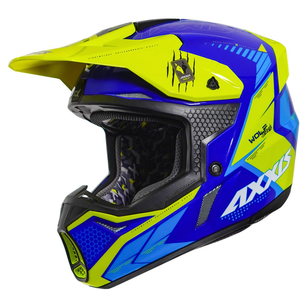 Axxis wolf star track motocross helmet - LRL Motors