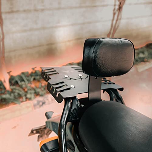 Back Rest Cushion Support Pillion Backrest for Royal Enfield Himalayan BS6 2021, Black - LRL Motors